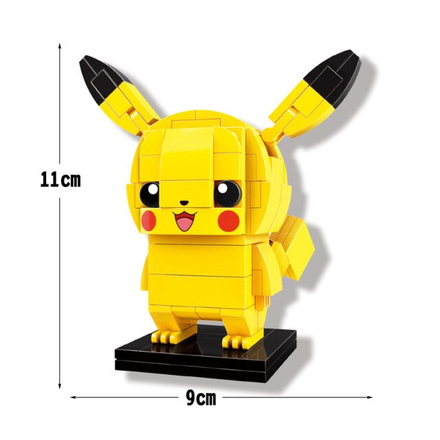 2021 NEW Classic Anime Pokemon Center House Pikachu Mewtwo Charizard Venusaur Building Blocks Bricks Sets Model DIY Toy For Gift