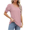 thumbnail image 4 of Économies d'Été Kcavykas Blouses pour Femmes, Hauts Imprimés Mode pour Femmes Manches Courtes Blouse Amusante Col Rond T-Shirt Débardeur, 4 of 4