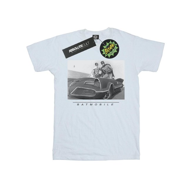 DC Comics T-Shirt Boyfriend en Coton Batmobile Série Télévisée Batman pour Femmes