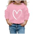 thumbnail image 1 of PMVFHDE Chandail pour Filles Chandail à Capuchon pour Fille Manches Longues Doux Chandail Graphique Hoody Enfants Mignons Chandails à Enfiler Haut Vêtements pour Filles Rose, 6-7 Ans, 1 of 4
