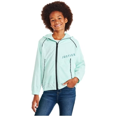 Justice Girls' Short Windbreaker