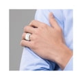 thumbnail image 4 of Mens Sterling Silver 12mm Wedding Band Ring, 4 of 5