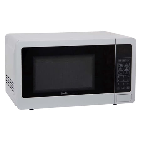 Avanti MT7V0W Microwave Oven 700-Watts Compact with 6 Pre Cooking Settings Speed Defrost Electronic Control Panel and Glass Turntable White