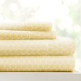 thumbnail image 3 of ienjoy Home 4 Piece Honeycomb Patterned Home Collection Premium Ultra Soft Bed Sheet Set, Twin, Yellow, 3 of 4