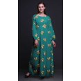 thumbnail image 2 of Bimba Robe Maxi à Manches Longues pour Femmes en Georgette Mousse avec Papillons et Imprimé Papillon, Taille Élastique - XXX-Grand, 2 of 5