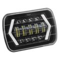 thumbnail image 4 of 300W 7in LED Car Headlight Aluminum Shell Square Front Lamp Fits for Jeep Wrangler, 4 of 9