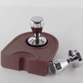 thumbnail image 5 of Tasseur de Café en Acier Inoxydable Moderne Professionnel Barista Espresso Machine à Tasser le Café Presse à Grains de Café Base Plate (Argent), 5 of 5