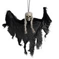thumbnail image 2 of Hanging Ghost Weather Proof Decorative Props Fabric Hanging Skeleton Skull Pendant Halloween Decorations Black One Size, 2 of 13