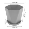 thumbnail image 2 of 6 Pcs Plant Pots Plastic Flower Pots Mini Nursery Pots Indoor Plant Pots with Pallet Trays, 2 of 6