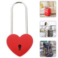 thumbnail image 2 of Miangastore 1PC Heart-Shaped Lock Marriage Wedding Padlock Travel Supplies Padlock, 2 of 9