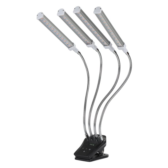 Lampe de Culture à DEL, Lampe de Culture Facile à Contrôler à Quatre Têtes Réglable pour Plantes d'Intérieur Prise EU, Prise UK, Prise US