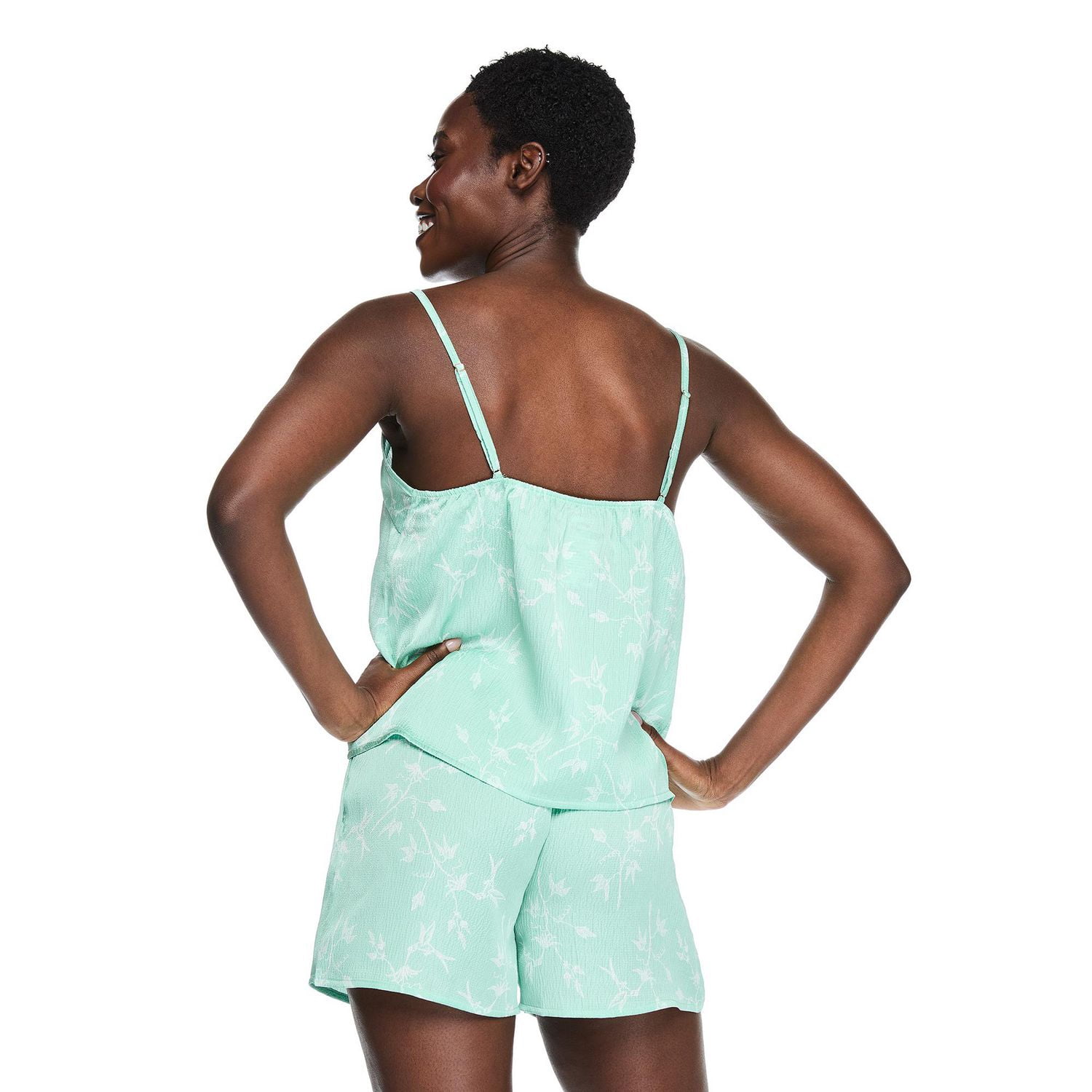 George Women's Two Piece Satin Pajama Set