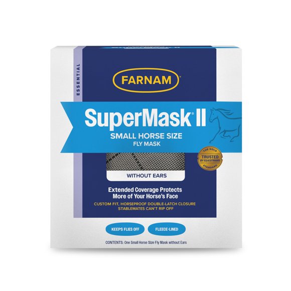 Farnam SuperMask II Classi Horse Fly Mask, Arabian Size, Assorted