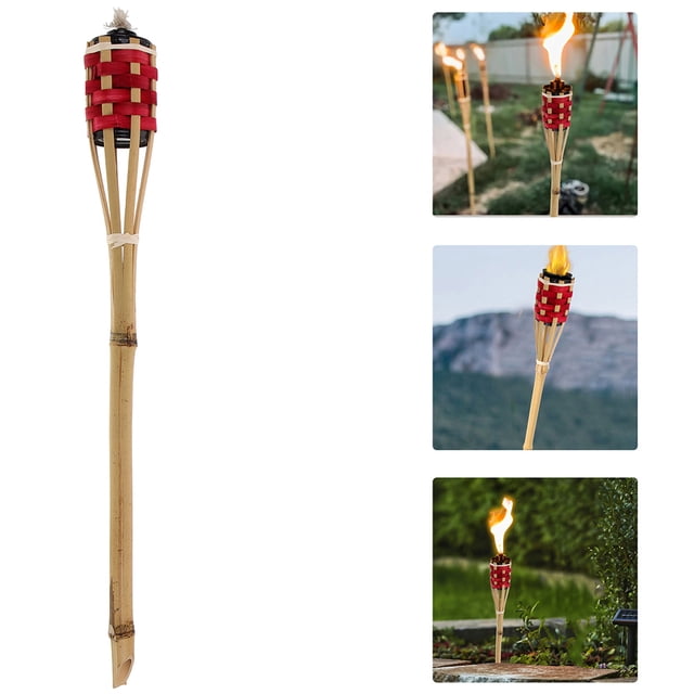 KAKOWELY Cylindrical Torch for Backyard Decor 1 Pair