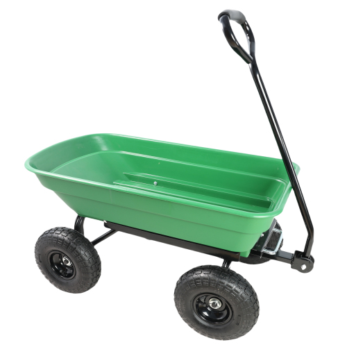 Folding Garden Cart - 300 lb Capacity Steel Frame for Gardening/Home Improvement