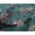 thumbnail image 4 of oneOone Silk Tabby Fabric Elephant Block Print Fabric By Yard 42 Inch Wide, 4 of 4