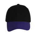thumbnail image 2 of Two-Tone  Adjustable Baseball Cap, Black Purple, 2 of 2