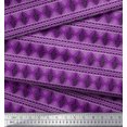thumbnail image 3 of Soimoi Velvet Fabric Diamond & Paisley Block Fabric Prints by Yard 58 Inch Wide, 3 of 3