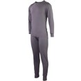 thumbnail image 2 of SLM Men's Two Piece Fleece Thermal Underwear Set Long Johns Top and Bottom Gift, 2 of 2