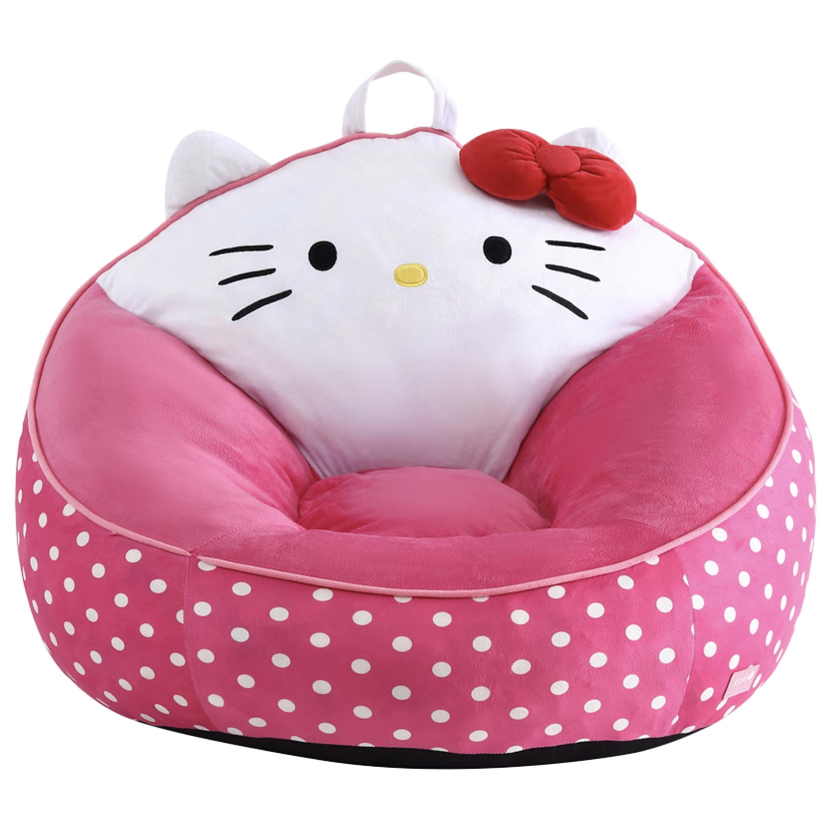 Fauteuil pouf en mousse compressée Hello Kitty pour enfants, rose