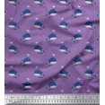 thumbnail image 1 of Soimoi Rayon Fabric Whale Ocean Print Fabric by Yard 42 Inch Wide, 1 of 3