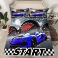 thumbnail image 2 of Erosebridal Teens Racing Car Full Sheet Sets,Extreme Sports Bedding Full Size,Fast Car Decor,Lightweight,4-Piece, 2 of 7