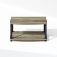 thumbnail image 4 of Furinno Turn-N-Tube 2-Tier Multipurpose Printer Stand Display & Storage Shelf, French Oak/Black, 4 of 6