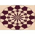 thumbnail image 1 of Ahgly Tapis Rectangulaire Lavable en Machine Intérieur Transitionnel Pêche Orange Profond, 8 Pieds x 12 Pieds, 1 of 7