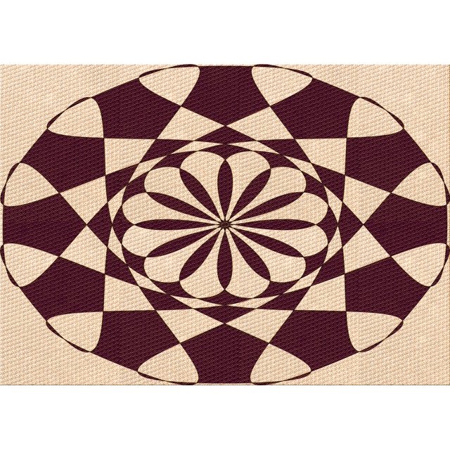 Ahgly Tapis Rectangulaire Lavable en Machine Intérieur Transitionnel Pêche Orange Profond, 8 Pieds x 12 Pieds