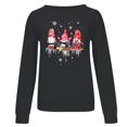 thumbnail image 4 of Nouveaux Hauts pour Femmes 2023 Chemises d'Été Col Rond Manches Longues Hauts Imprimés Blouse Régulière Coupe Décontractée Chandail Surdimensionné pour Femmes, 4 of 6