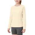 thumbnail image 2 of Roncen Rash Guard for Girls UPF 50+ SPF UV Protection Long Sleeve Workout Tops with Pockets Dry Fit Hiking Swim Shirt 4-15 Years, 2 of 9