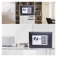 thumbnail image 2 of Digital Safe Box With Key Small Household Mini Steel Safes Money Bank Safety Security Box Keep Cash Jewelry Or Document Securely ,Easy Installation, 2 of 6