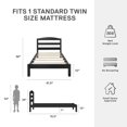 thumbnail image 3 of Better Homes & Gardens Leighton Twin Size Bed Frame for Bedroom, 3 of 9