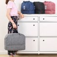 thumbnail image 3 of Large Capacity Fashion Travel Bag For Unisex Weekend Solid Color Handbag Wet And Dry Separation Travel Carry On Bags Wine red L, 3 of 6