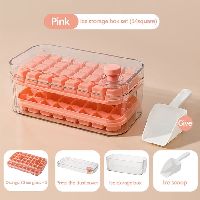 Amzcrzy Ice Cube Tray The Ice Box Uses Food Grade Ice With One Click Easy Demolding Ice Ice Mold Apartment Essentials Ice Tray