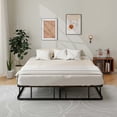 thumbnail image 4 of Costway Queen Size Metal Platform Bed Frame Mattress Foundation with Slat Support Black, 4 of 10