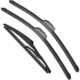thumbnail image 1 of LAICAIW RAINTOK Windshield Wiper Blade Set Replacement for 2007-2013 Suzuki SX4 and Rear Windshield Wiper Blade-26"/14"/10" (Set of 3) U/J HOOK, 1 of 6
