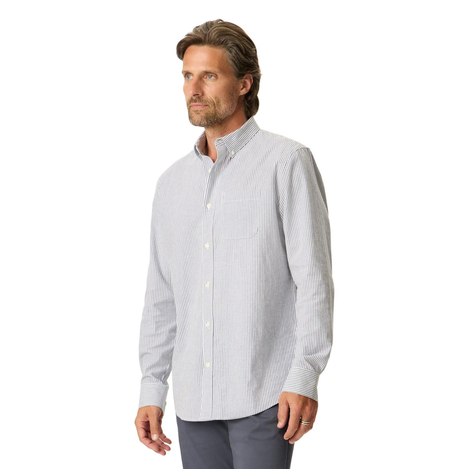 Chemise Oxford Dockers à manches longues et col boutonné pour homme