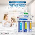 thumbnail image 4 of Max Water 5 Stage Under Sink Home Drinking Reverse Osmosis Water Filtration System 50 GPD, 4 of 6