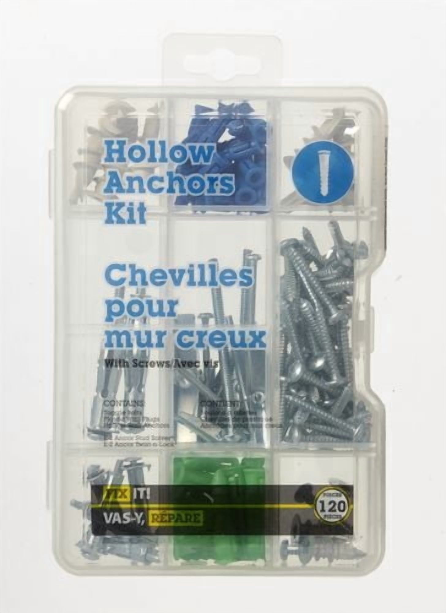 Assorted Anchor Kit 120 Pieces