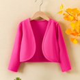 thumbnail image 2 of Timegard Girls Open Front Shrug Cardigan Children Long Sleeve Tops Crop Jackets Fall Clothes 4-8 Years, 2 of 7