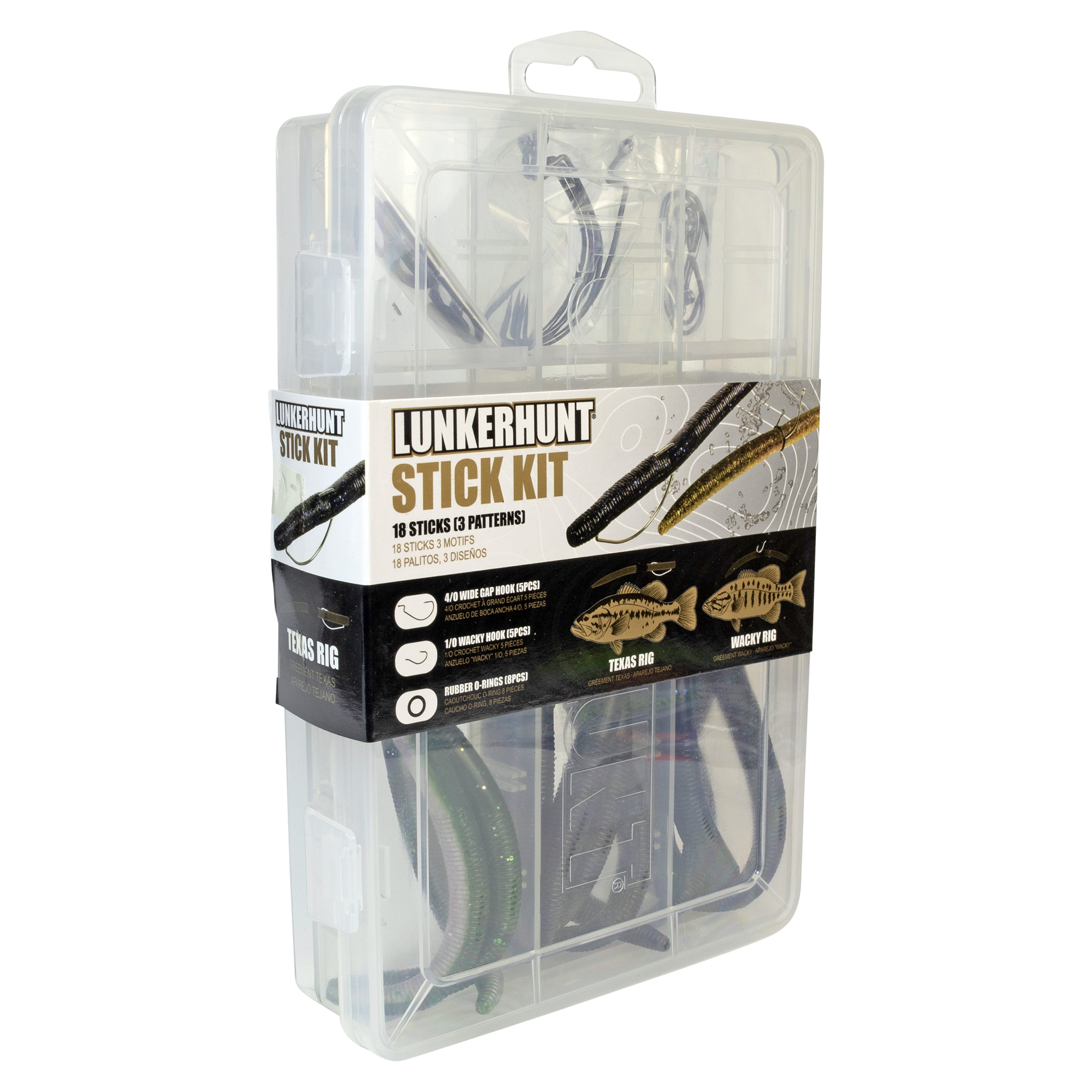 Lunkerhunt - Assorted Stick Kit - O-Ring - Fishing Lure Kit