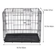 thumbnail image 2 of OULII Medium Pet Cage Dog Cage Black Iron Ventilation Training 1Pack, 2 of 8