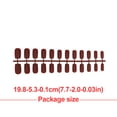 thumbnail image 2 of 1 Set Glue on Nails Medium Length Files Stick Medium Length Full Cover Full Cover Wraps Art Decals Artificial Beauty Tool Manicure Kit Decorations 17, 2 of 6