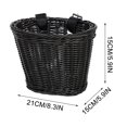 thumbnail image 3 of Bdday Kitchen Storage Kid'S Front Handlebar Bike Basket Material Hand Woven Bicycle Basket Detachable Gift Basket, 3 of 6