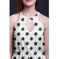 thumbnail image 4 of Bimba Geometric Ladies Crew Neck Waist String Print Maxi Dress with Side Slits Summer Wear-X-Large, 4 of 6