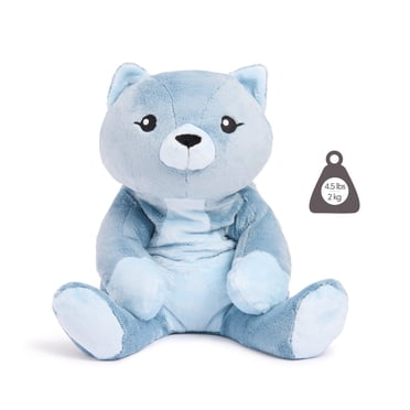 Hugimals - Frankie the Cat 4.5 lb Cute Weighted Comfort Plush Large Unscented Self Care Stuffed Animal for All Ages - Kids, Teens and Adults