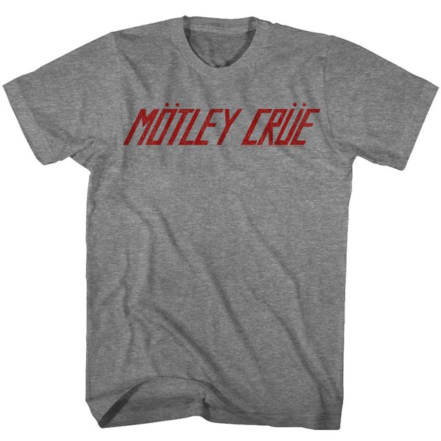 T-Shirt pour Adulte Motley Crue Logo Graphite Heather