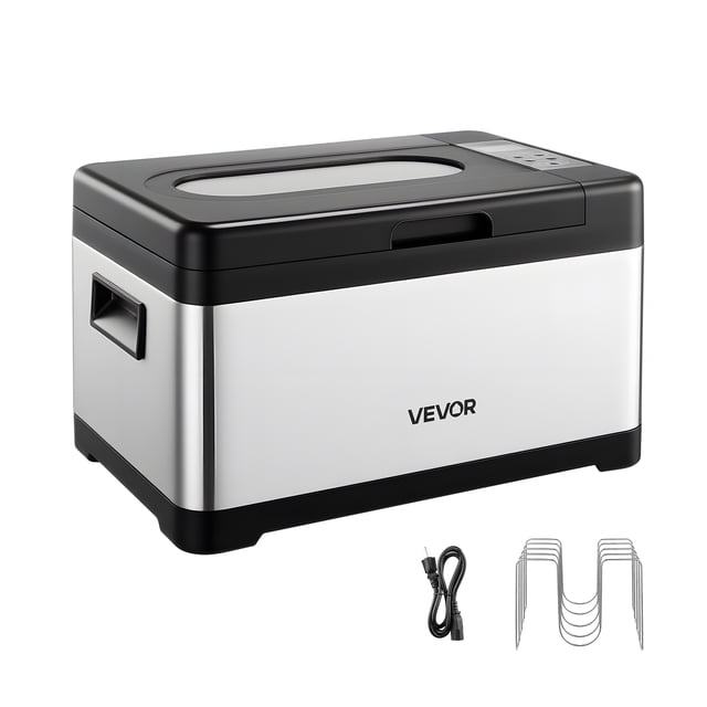 VEVOR Sous Vide Cooker, 800W Sous-Vide Machine, Suveed Cooking Machine with LED Digital Display, Glass Lid, Precise Temperature & Timer Control, for Family & Friends, All-in-One Sous Vide Pot