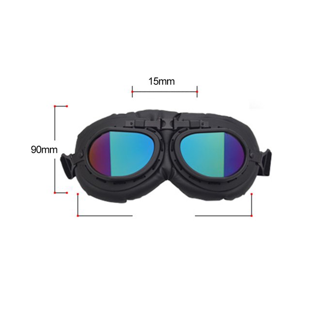 Retro Motorbike Goggles Motorcycle Scooter Glasses Cycling Eye Protection Dust-proof